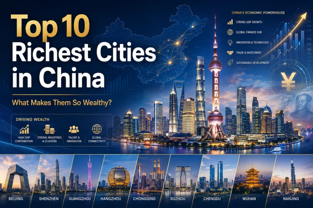 Top 10 Richest Cities in China：What Makes Them So Wealthy？