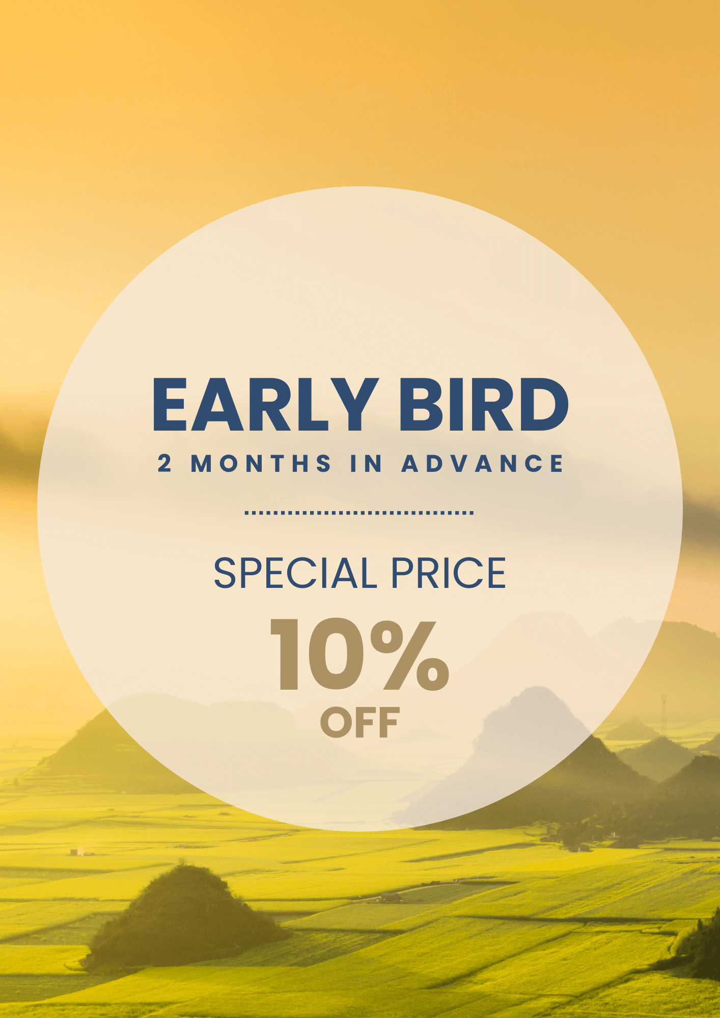 Early Bird Discount