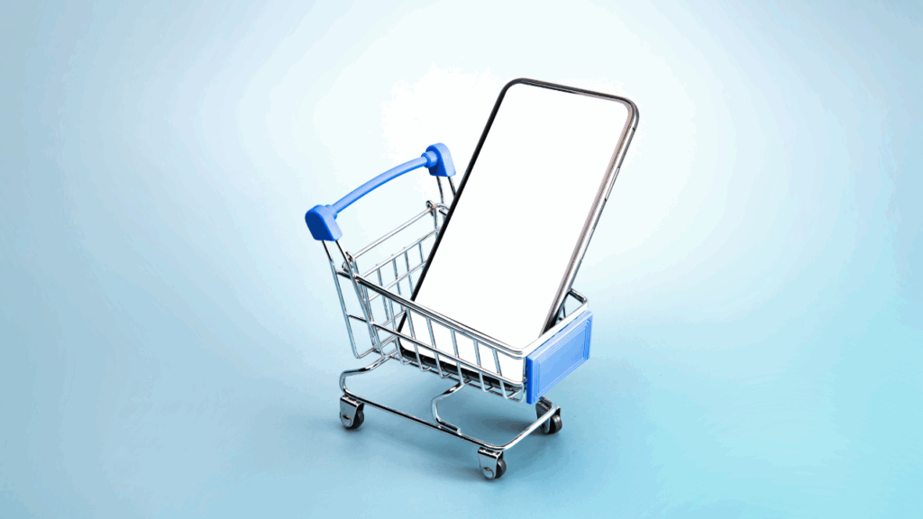 Symbolic image of mobile commerce in China, where smartphones are central to the e-commerce journey
