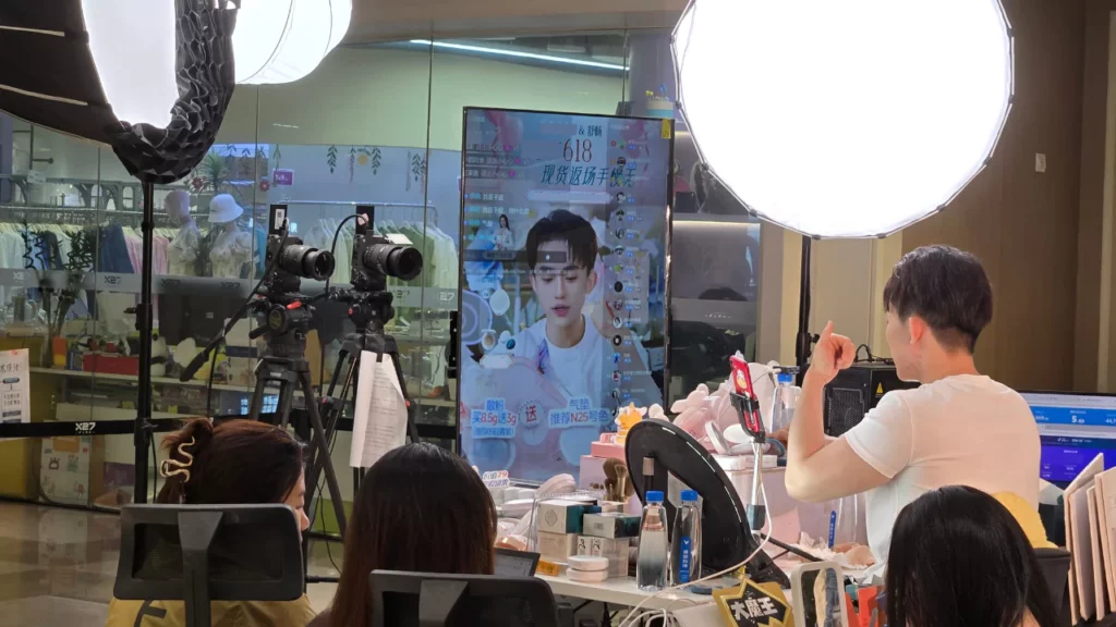 KOL partnering with a brand to host livestream sales events on China’s e-commerce platform.